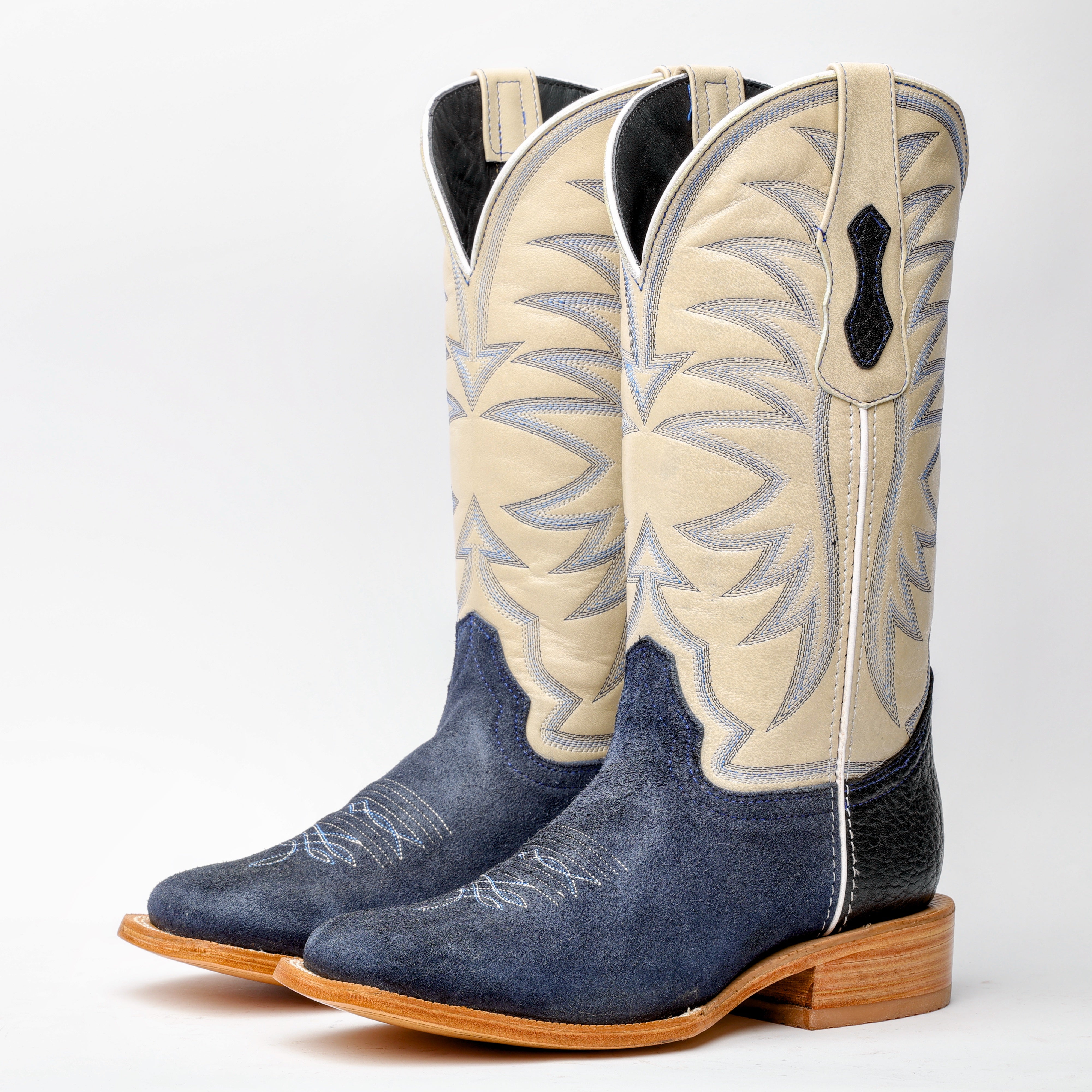 Blue Jean Rough-Out Boots - Square Toe – Texas Boot Ranch