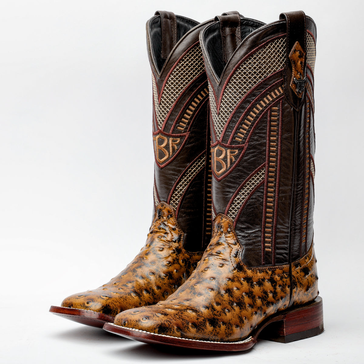 Rudel Western Boots Men\'s 8.5 Honey Leather Ostrich NEW rudel boots products for sale | eBay main image 3