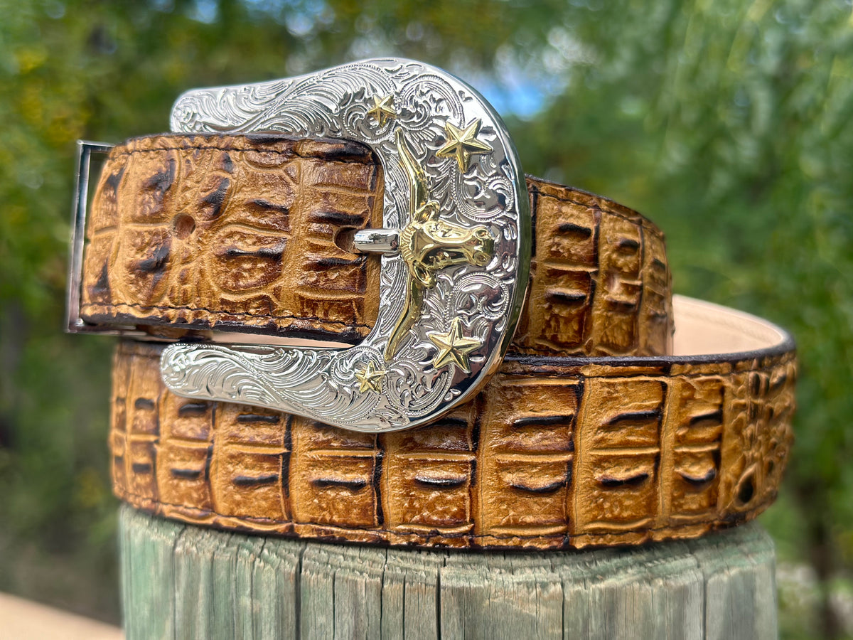 Butter Crocodile Leather Belt – Texas Boot Ranch