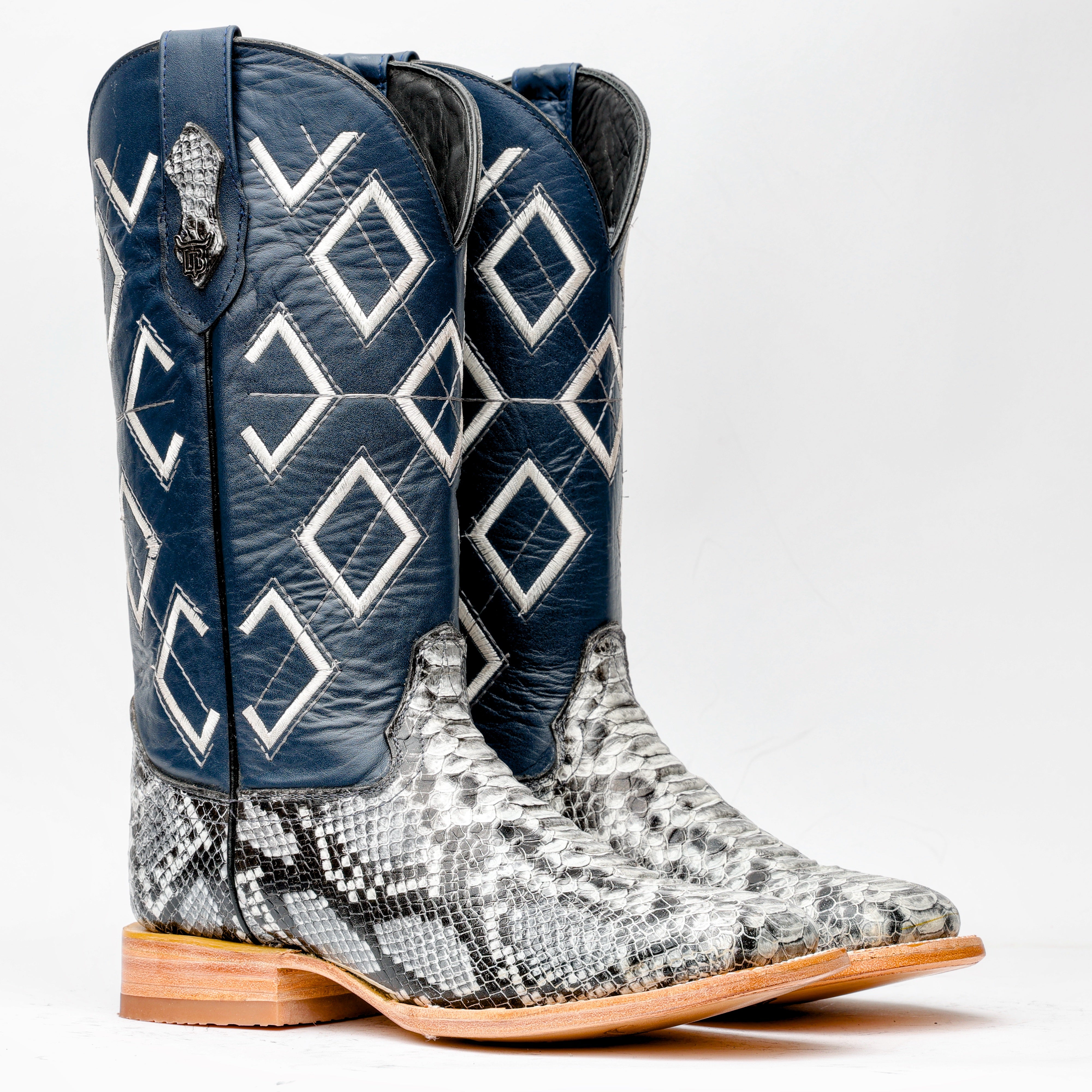Natural Python Leather Boots - Square Toe – Texas Boot Ranch