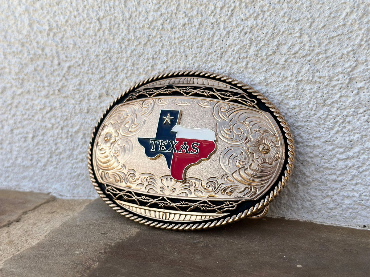 Texas Ranger Gold-Tone Belt Buckle