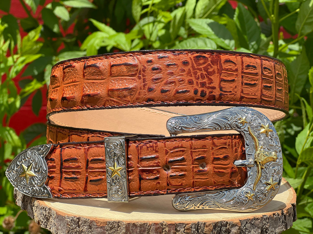 Butter Crocodile Leather Belt – Texas Boot Ranch