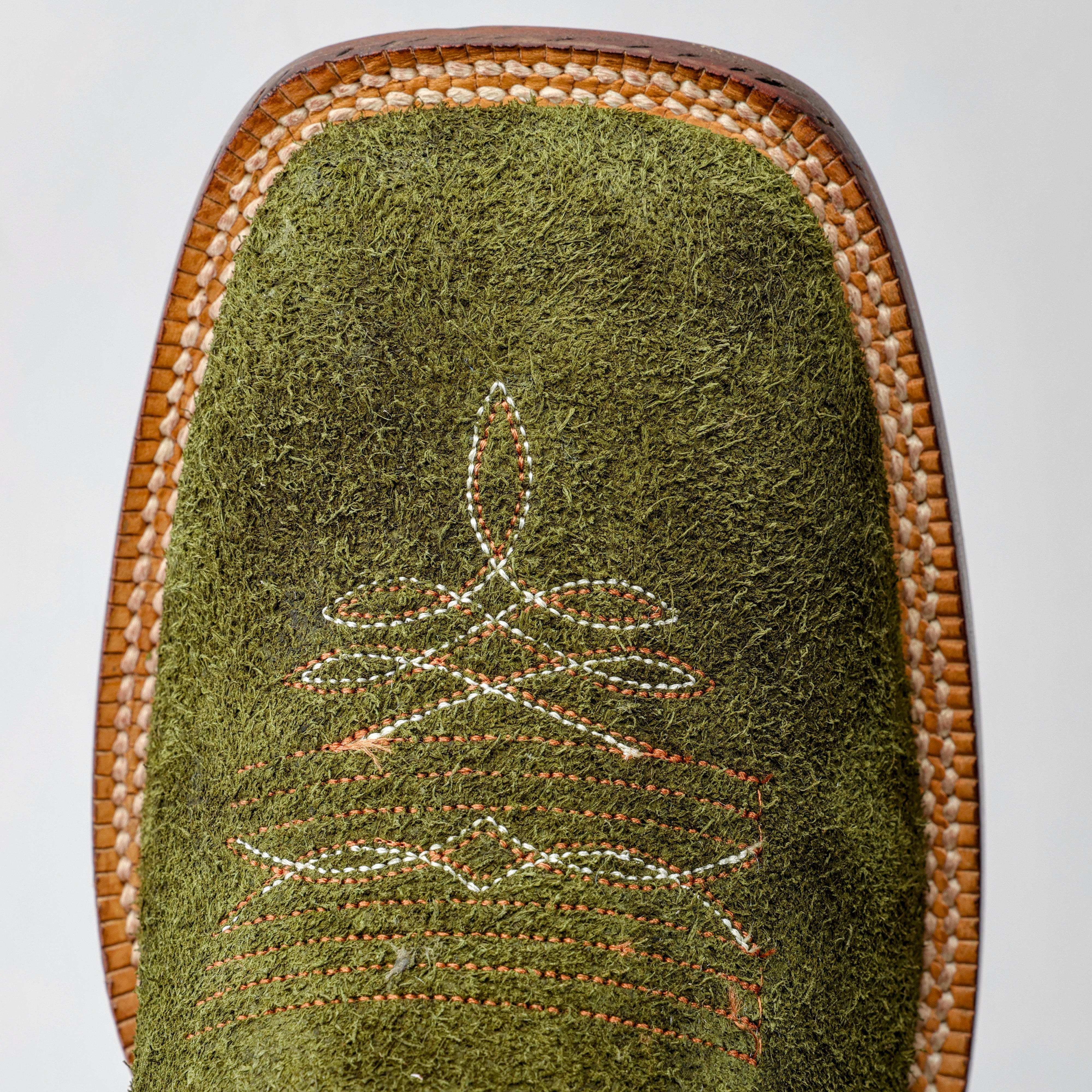 Olive Green Rough-Out Boots - Square Toe – Texas Boot Ranch
