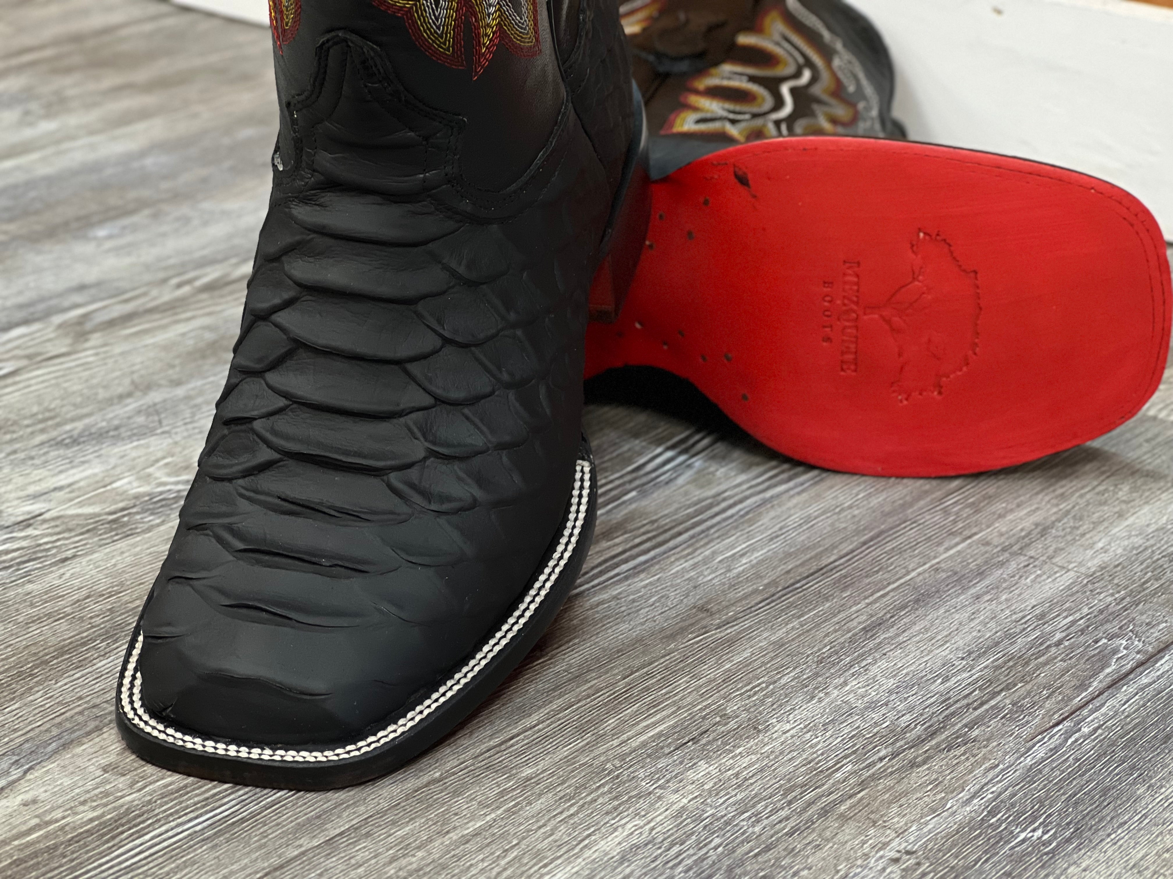 Mens boots with red soles online