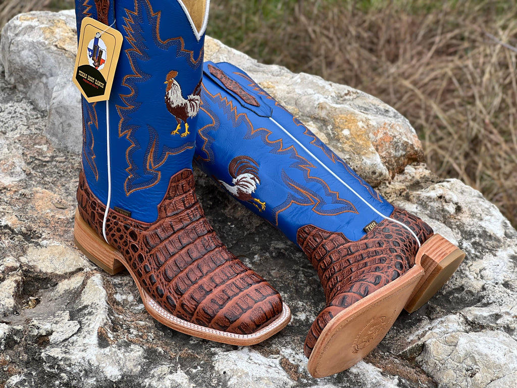 Blue hotsell crocodile boots