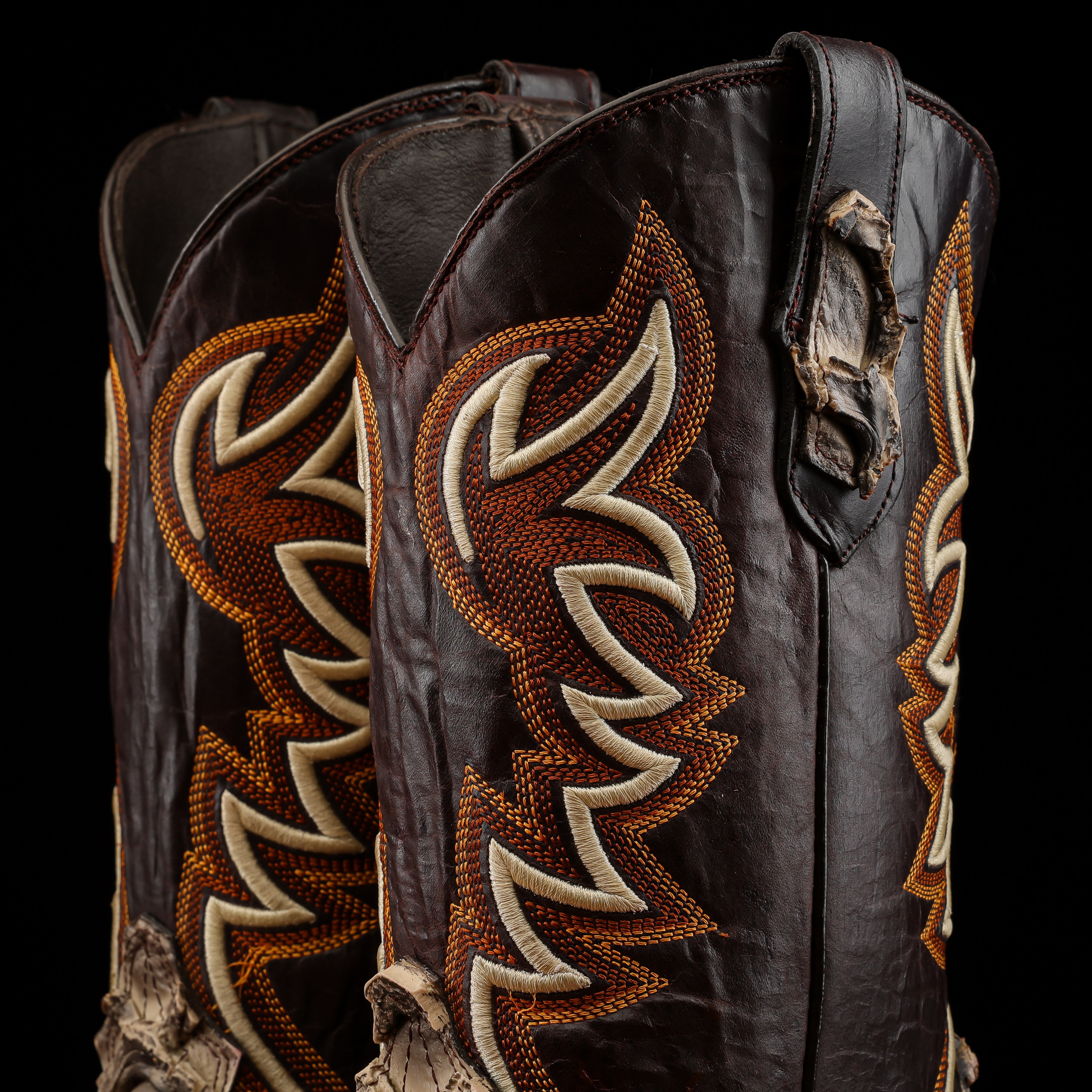 Safari Jumbo Pirarucu Leather Boots - Square Toe – Texas Boot Ranch