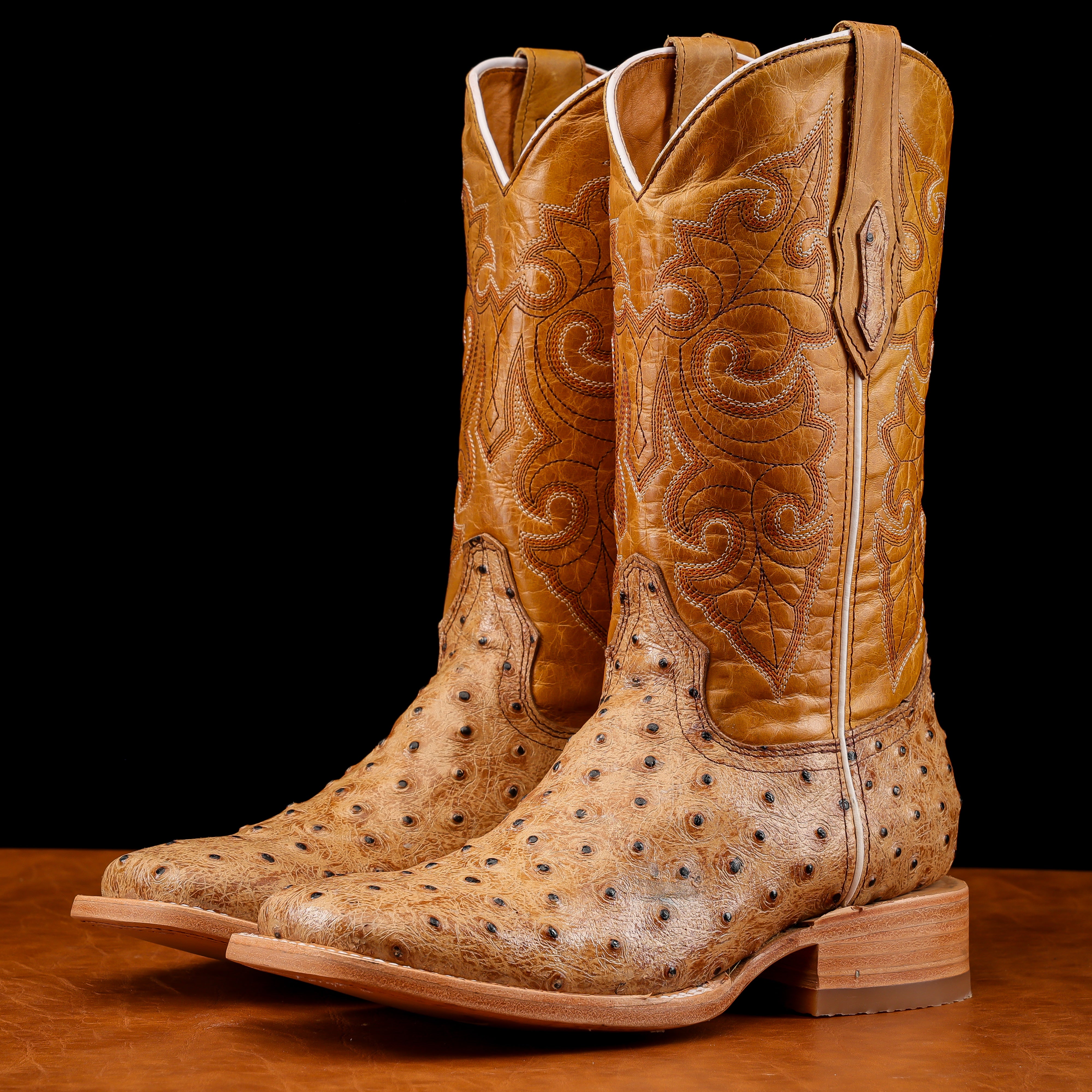 Orix Ostrich Leather Boots - Square Toe – Texas Boot Ranch