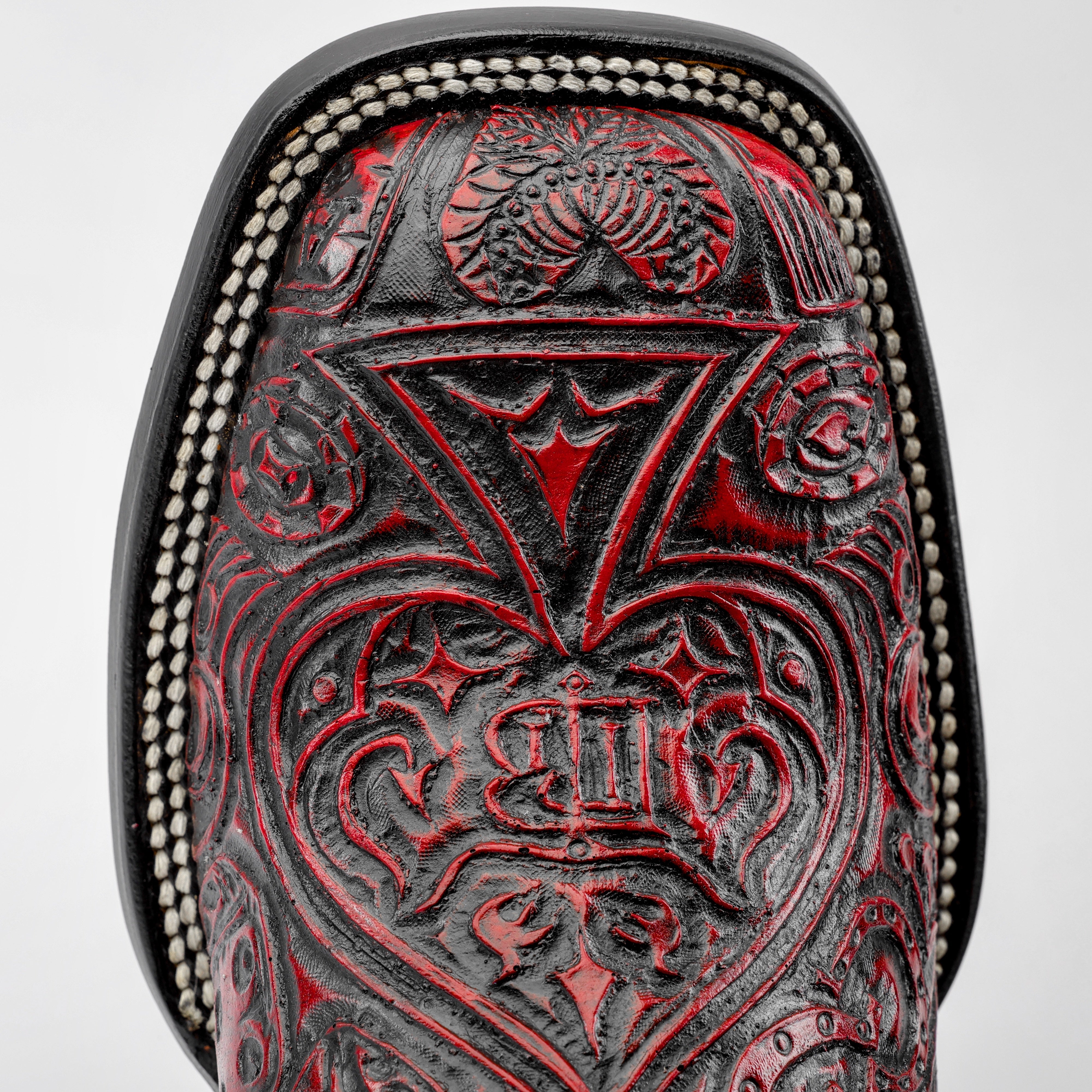 Ace Of Spades Red Wine - Square Toe – Texas Boot Ranch