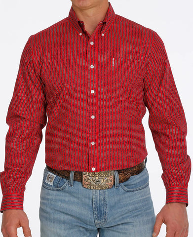 Men’s Cinch Modern Fit Red With Navy Blue
