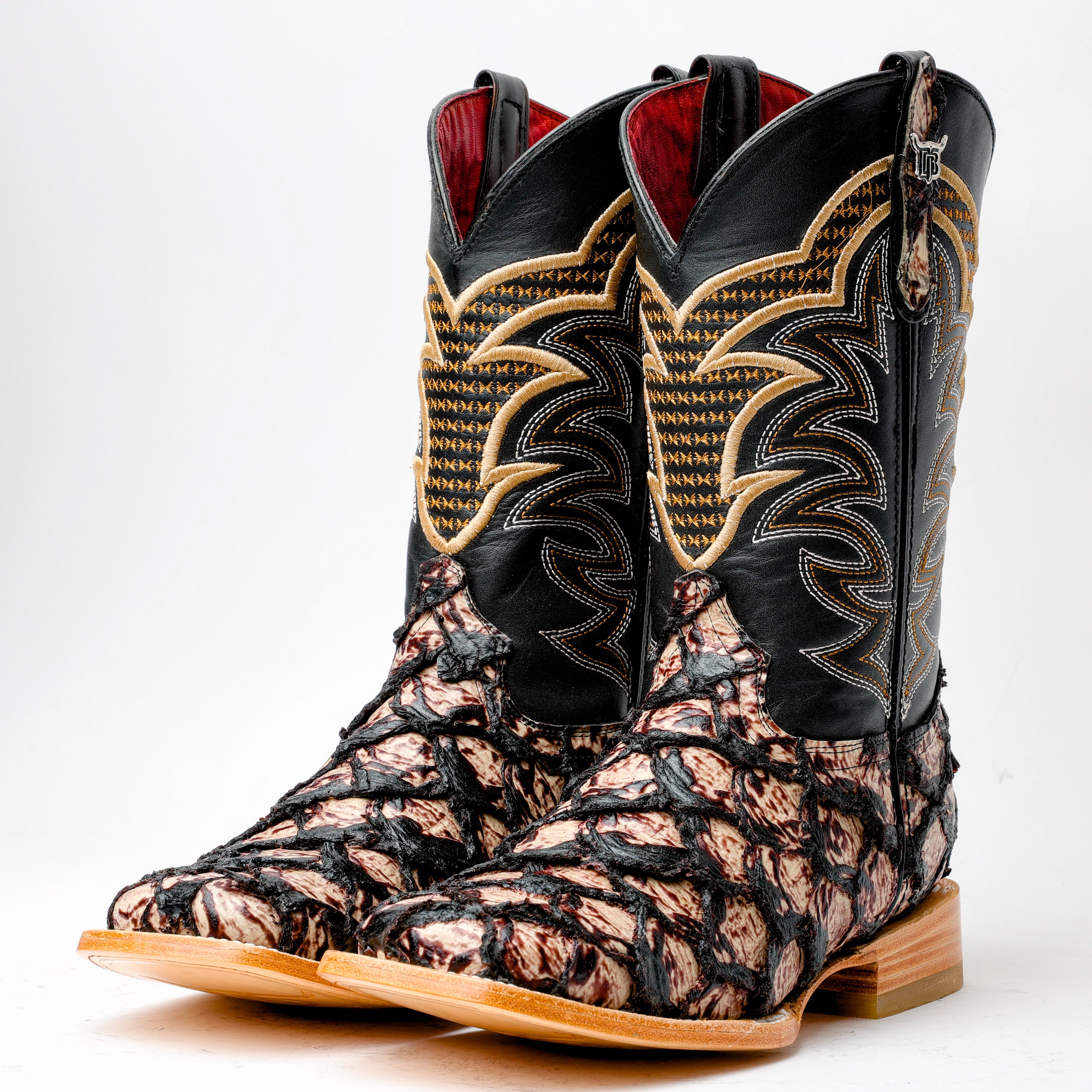 Orix Jumbo Pirarucu Leather Boots - Square Toe – Texas Boot Ranch