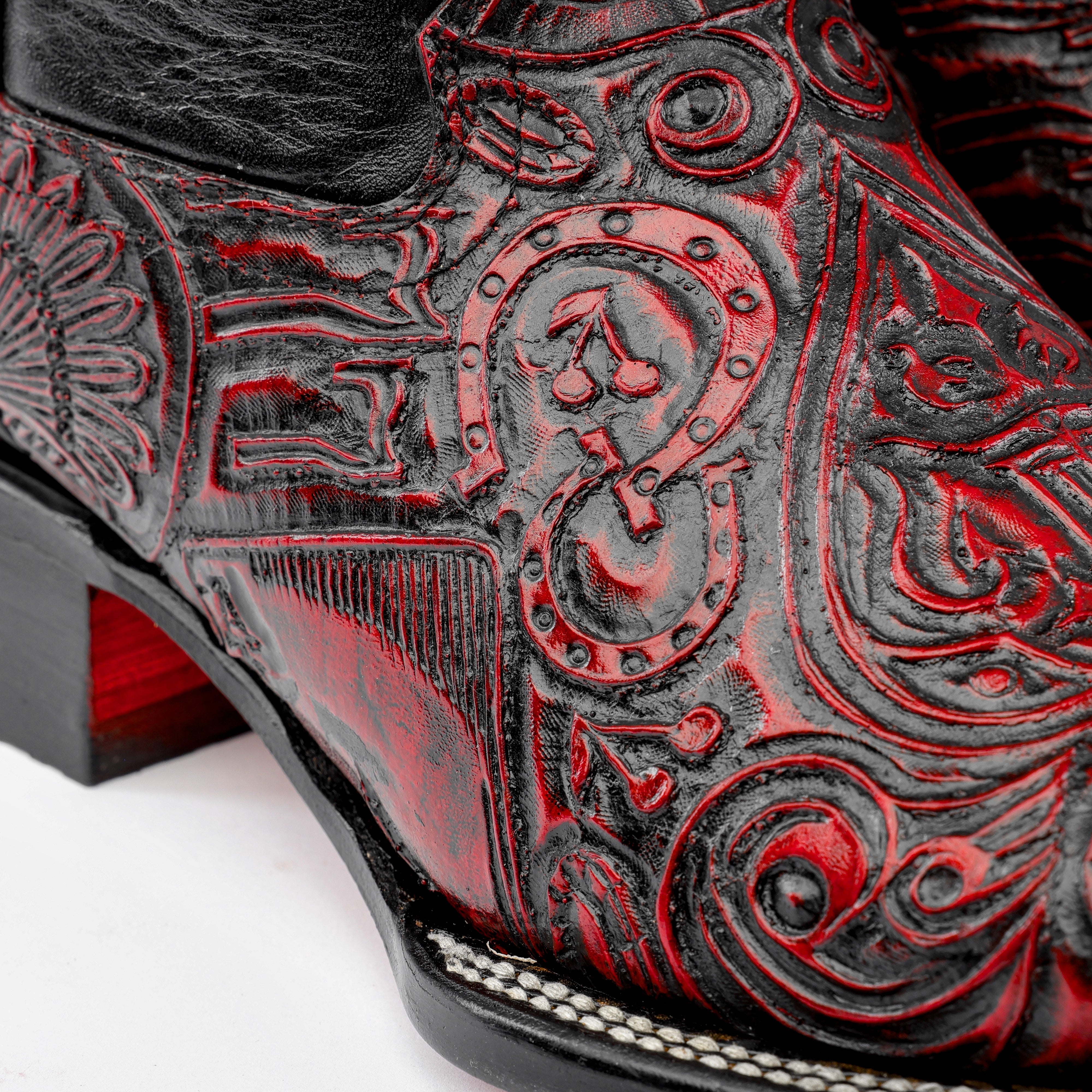 Ace Of Spades Red Wine - Square Toe – Texas Boot Ranch