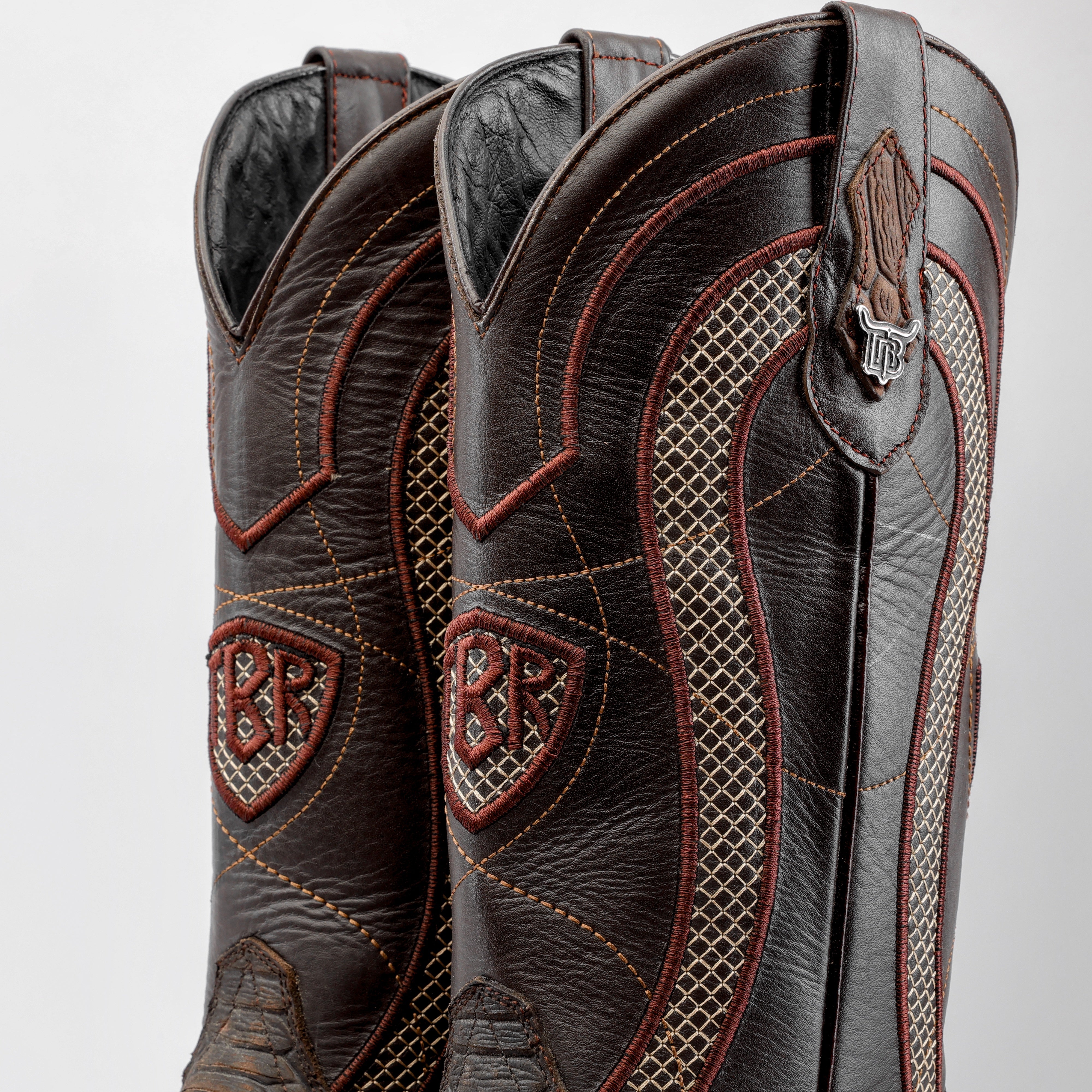 Matte Brown Python Leather Boots – Texas Boot Ranch