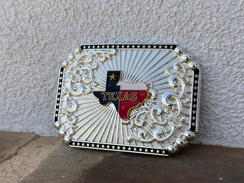 Texas Silver Plated Buckle