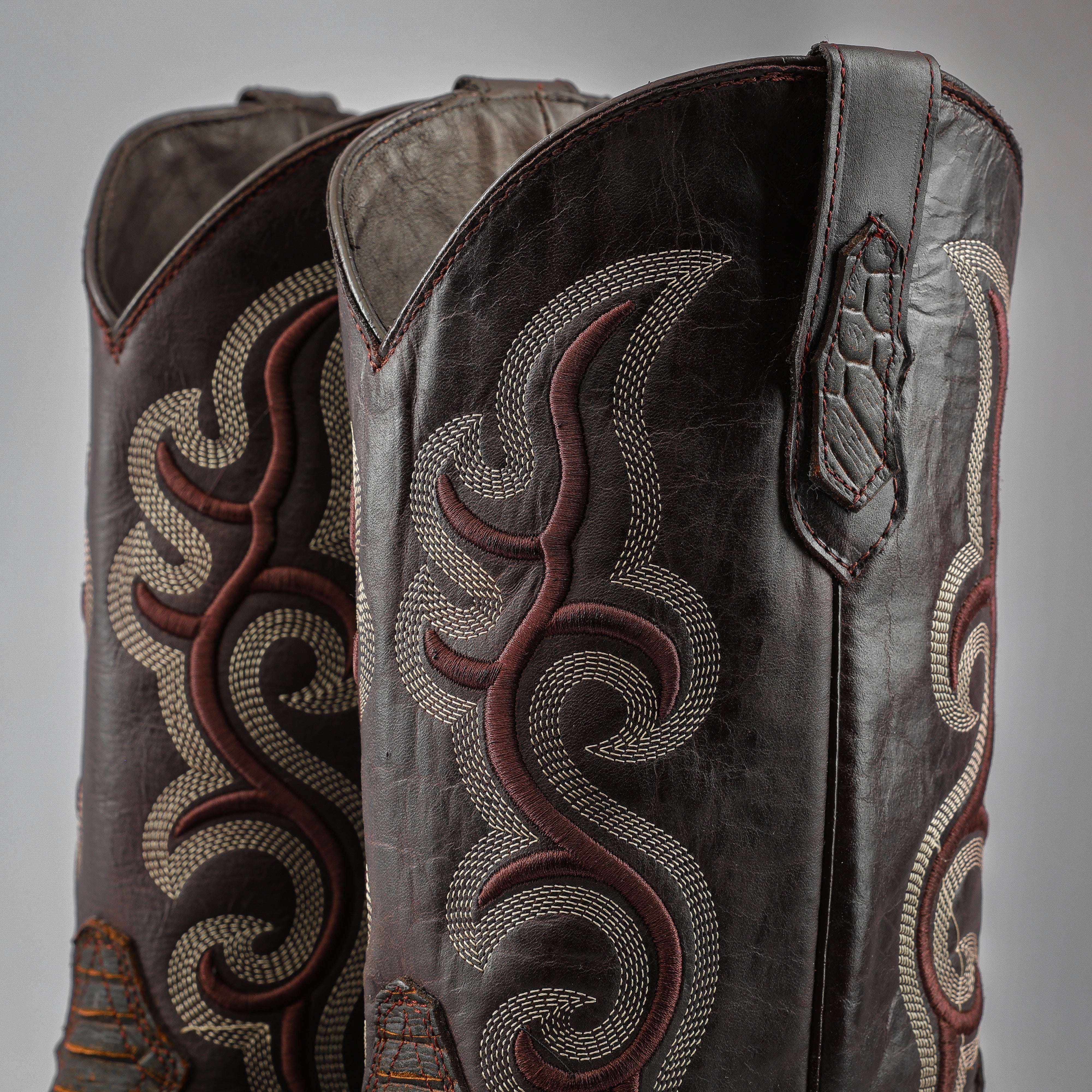 Matte Rustic Honey Python Leather Boots - Square Toe – Texas Boot