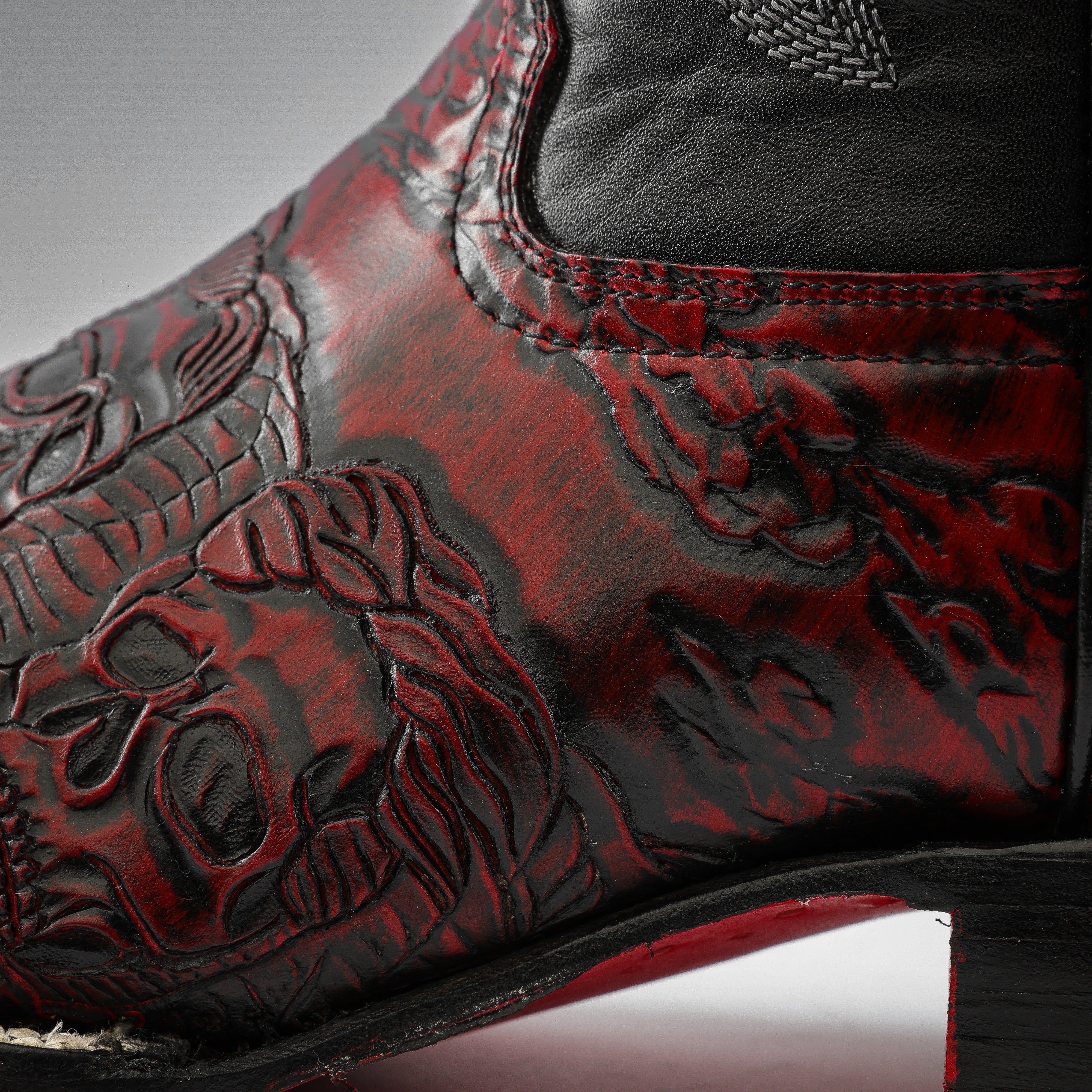 The Silent Four” Black Cherry - Square Toe – Texas Boot Ranch