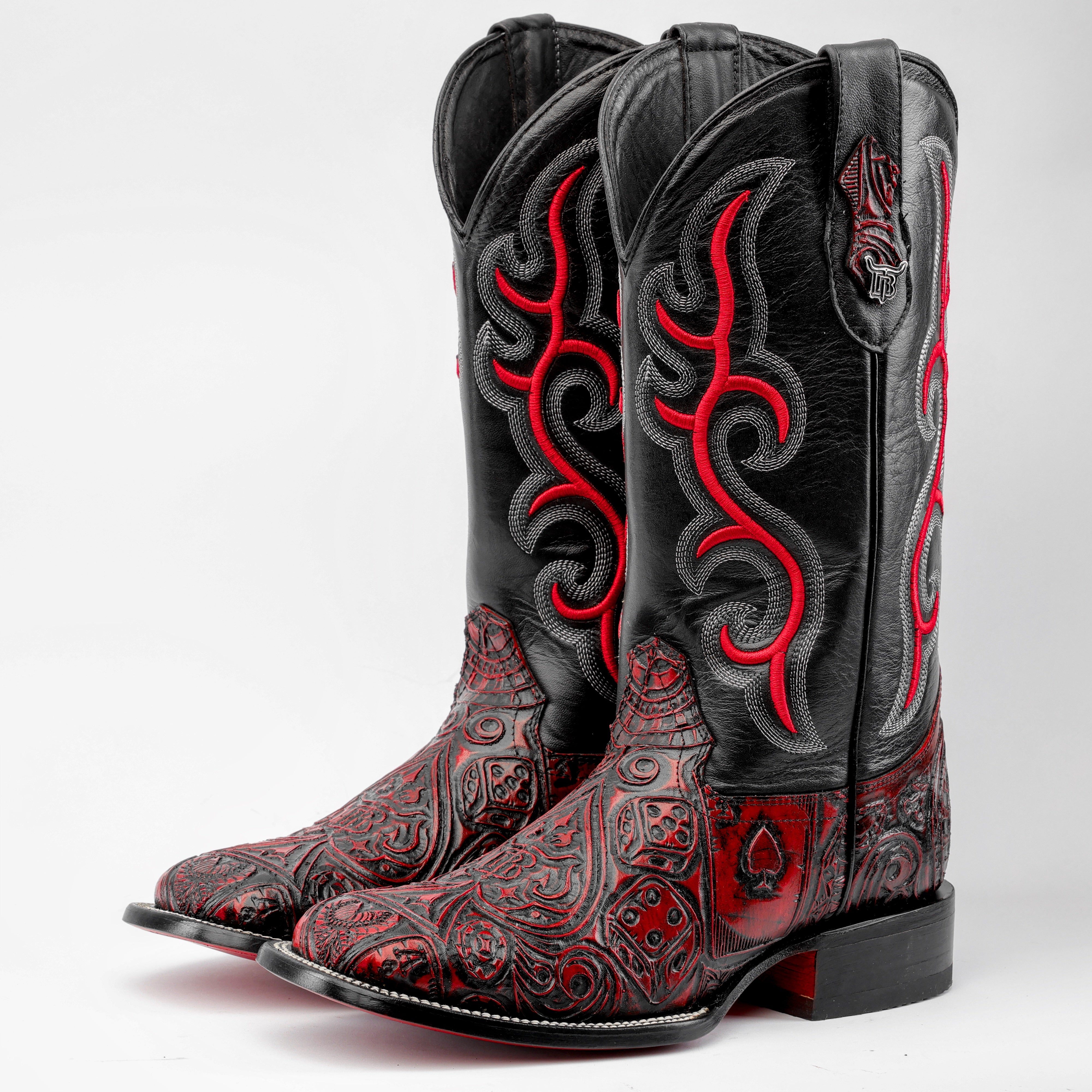 Ace Of Spades Red Wine - Square Toe – Texas Boot Ranch