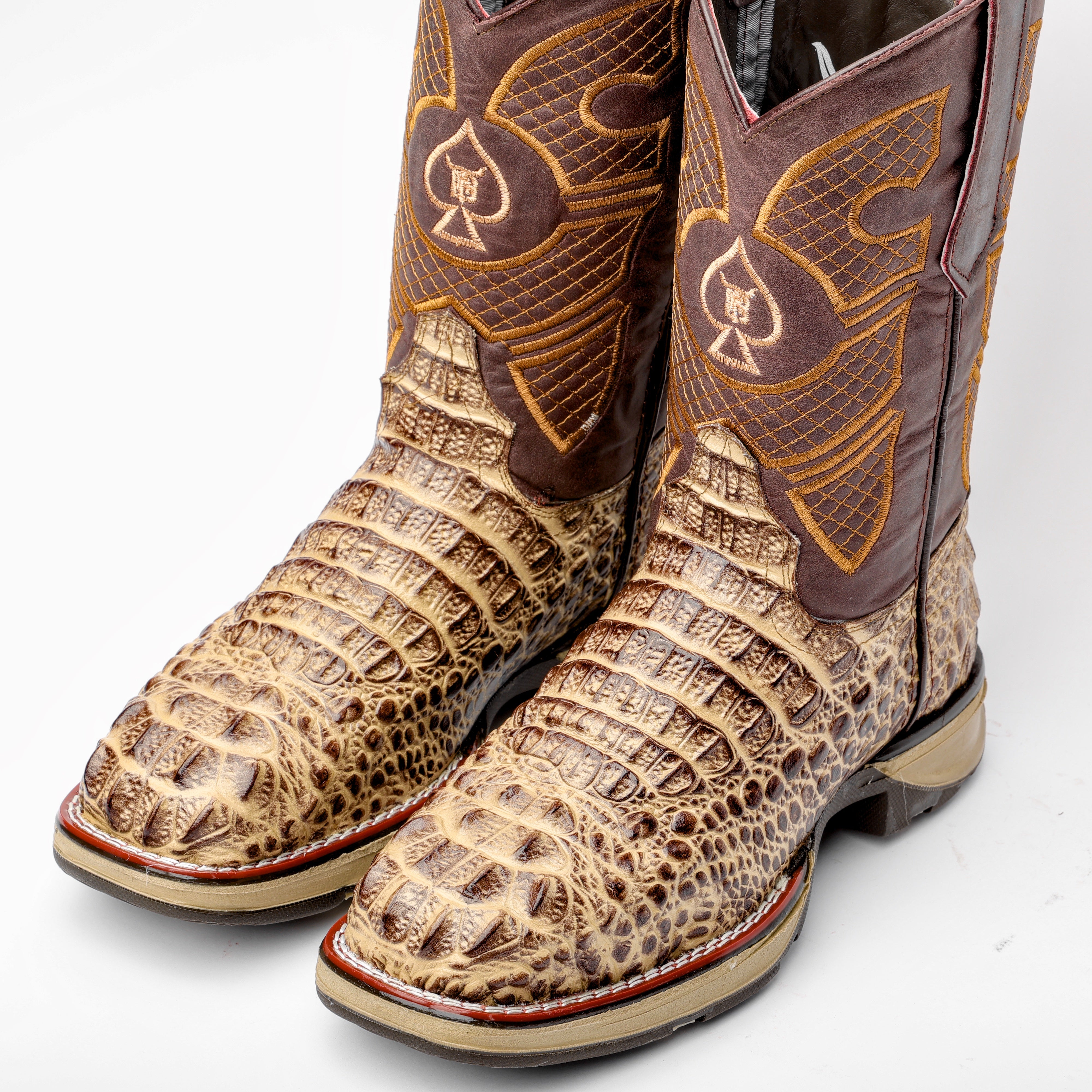Orix Caiman Neck Leather Boots With 3D Lightweight Sole