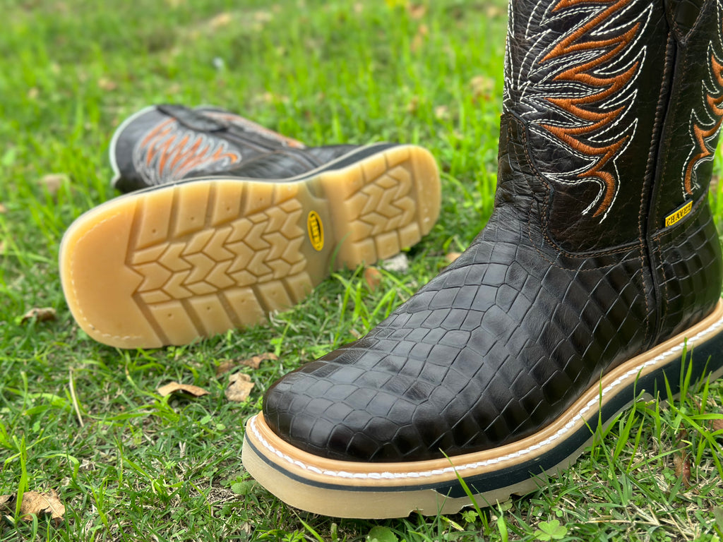 Alligator skin best sale work boots