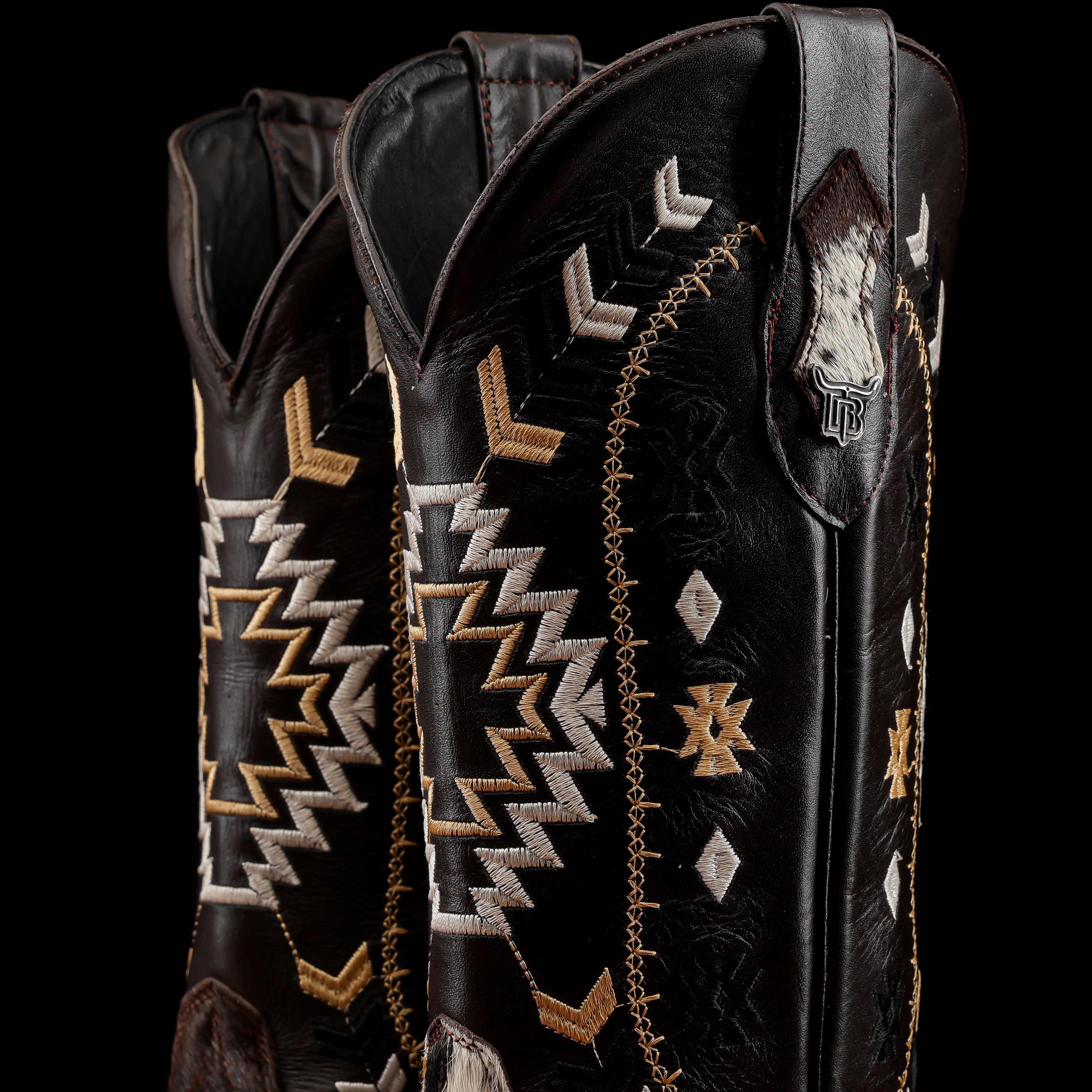 Brown Genuine Cowhide Boots - Square Toe – Texas Boot Ranch