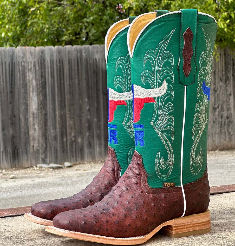 Chocolate sales ostrich boots