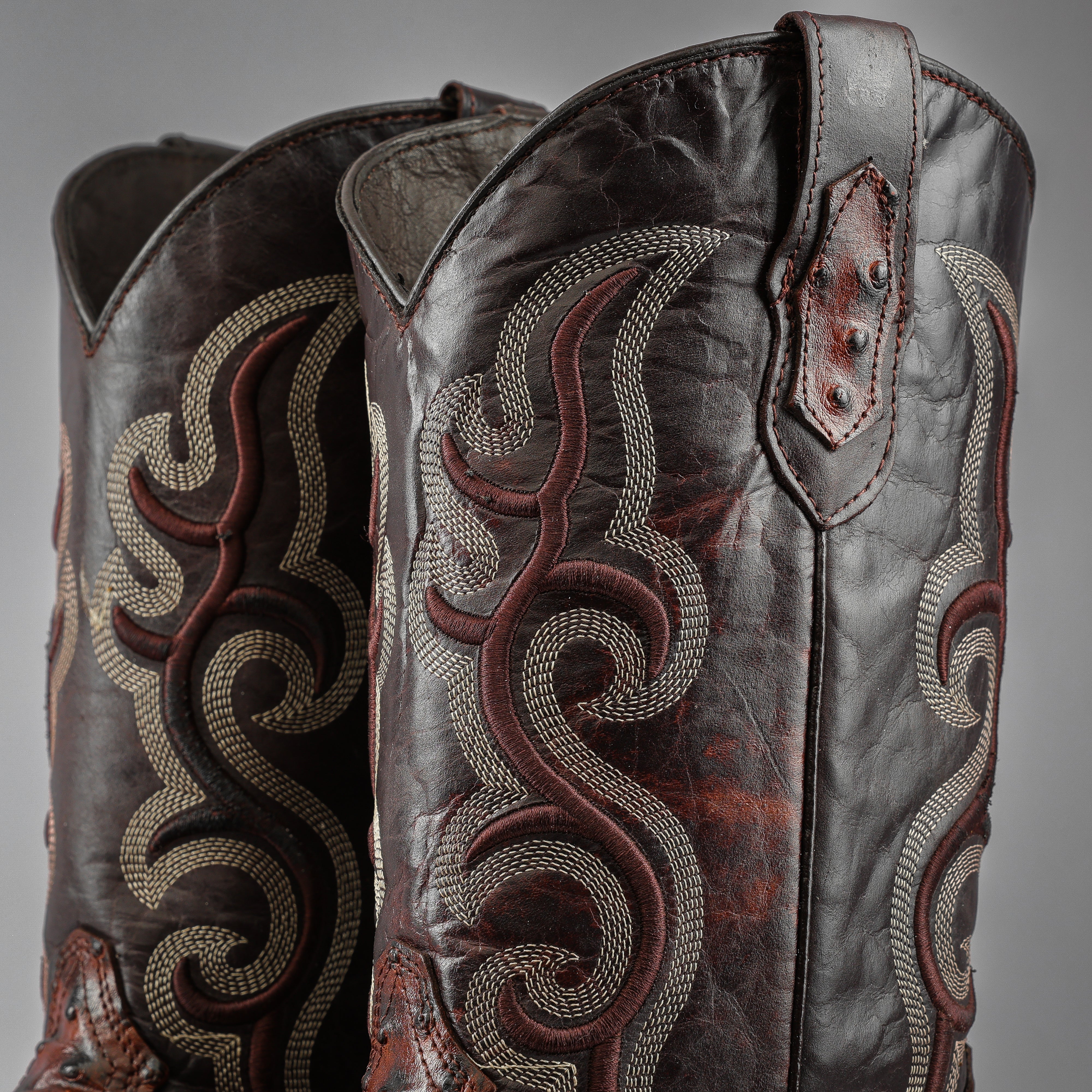 Cognac Ostrich Leather Boots - Square Toe – Texas Boot Ranch