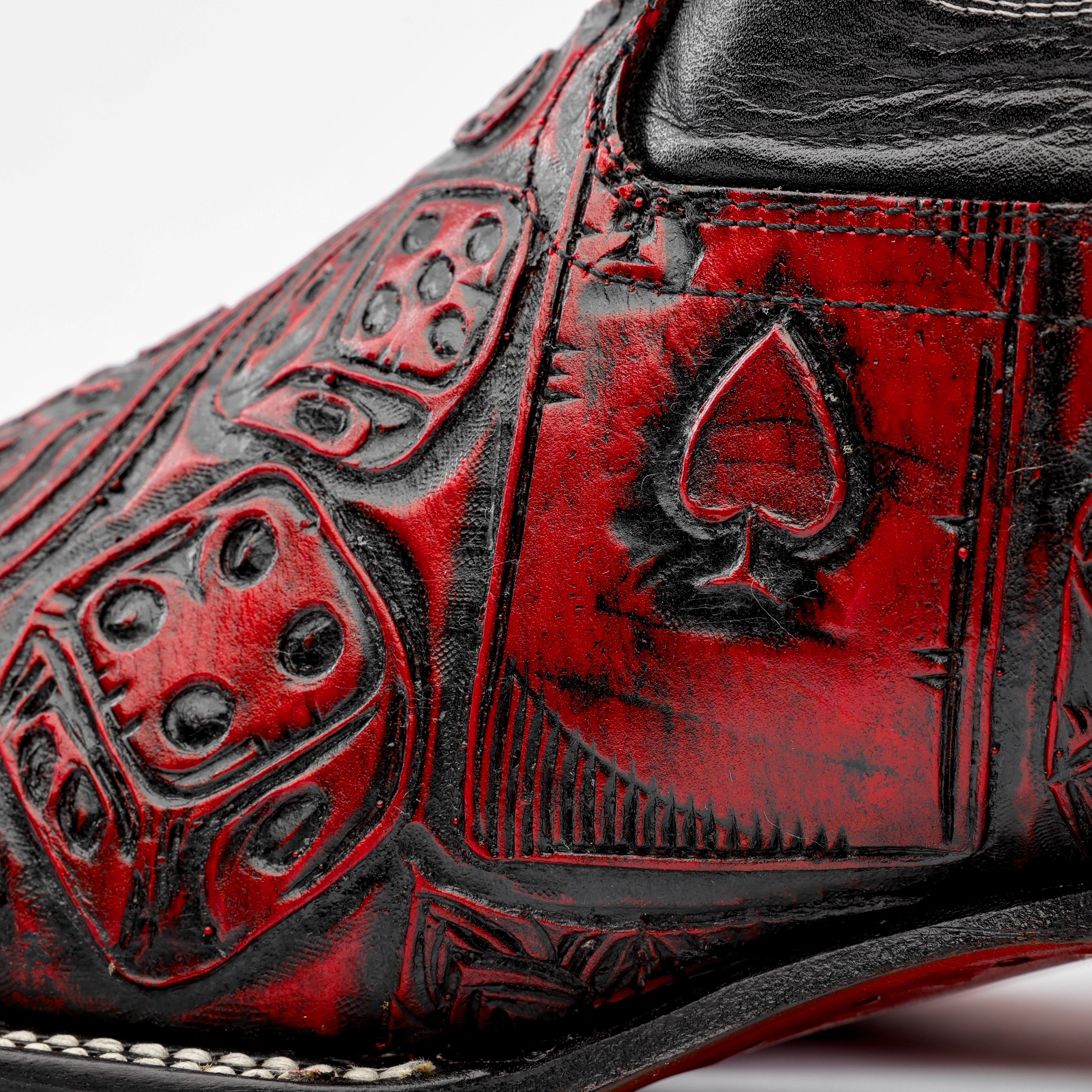 Ace Of Spades Red Wine - Square Toe – Texas Boot Ranch
