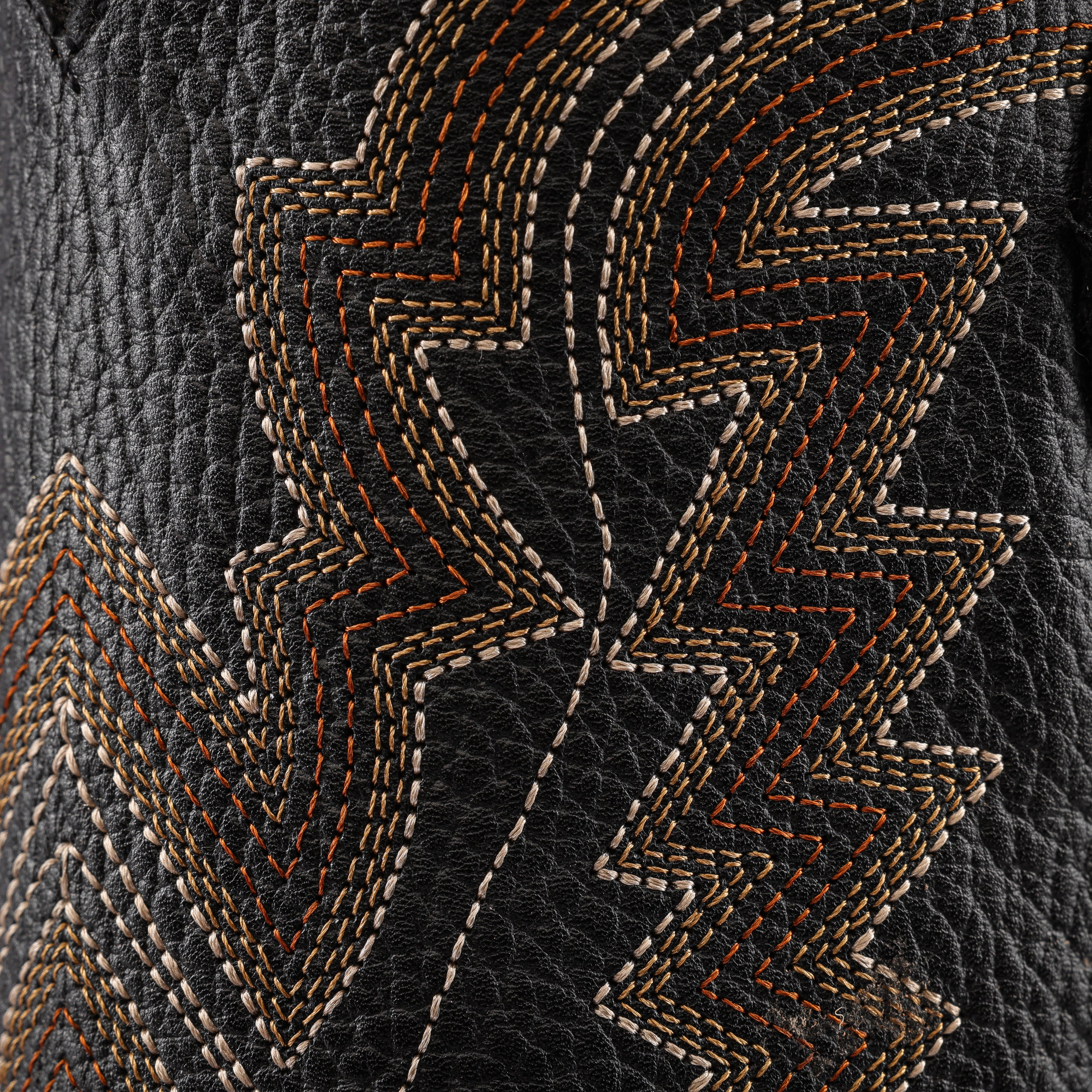 Black/Gold Jumbo Pirarucu Leather Boots - Square Toe – Texas Boot