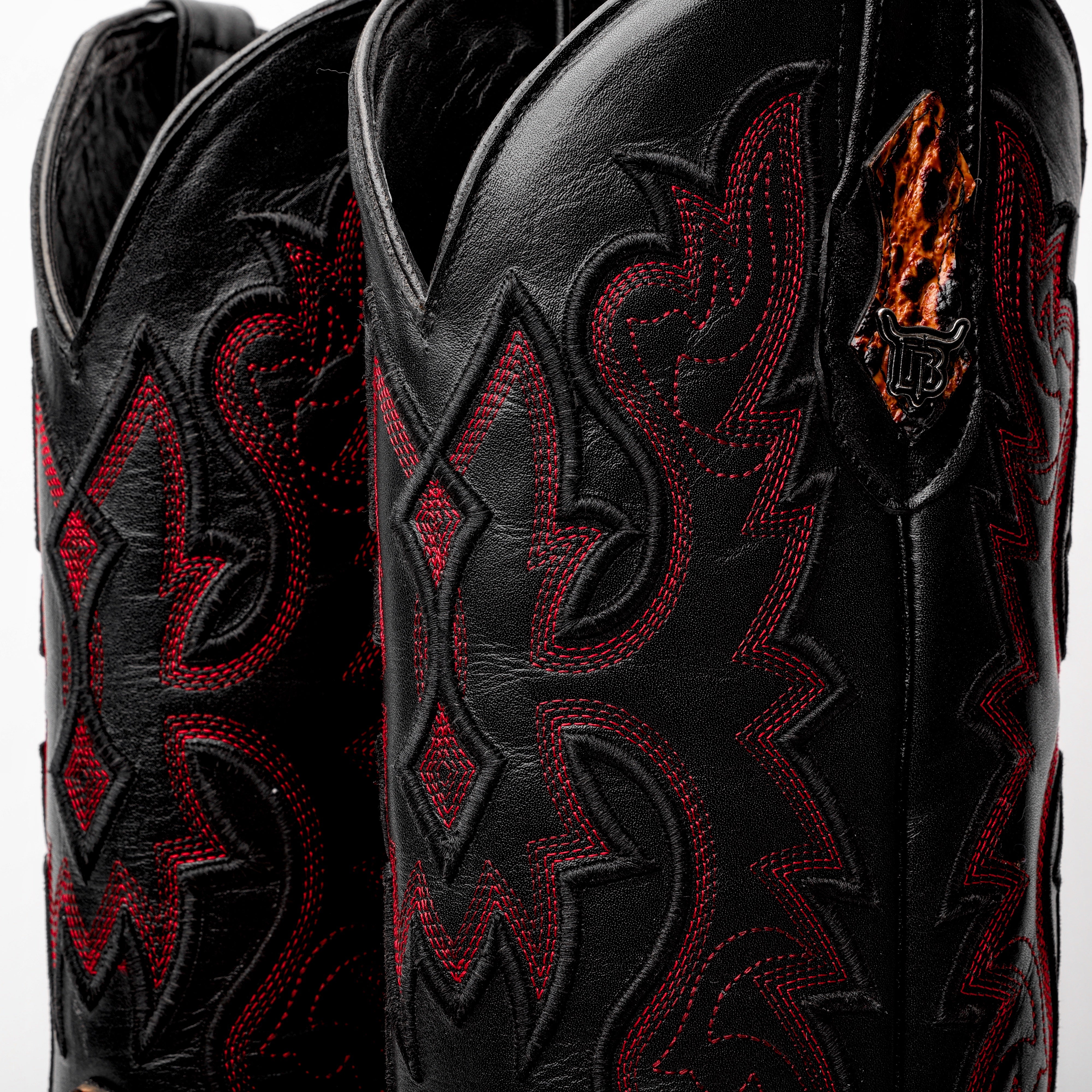 Cognac Snapping Turtle Leather Boots - Square Toe – Texas Boot Ranch