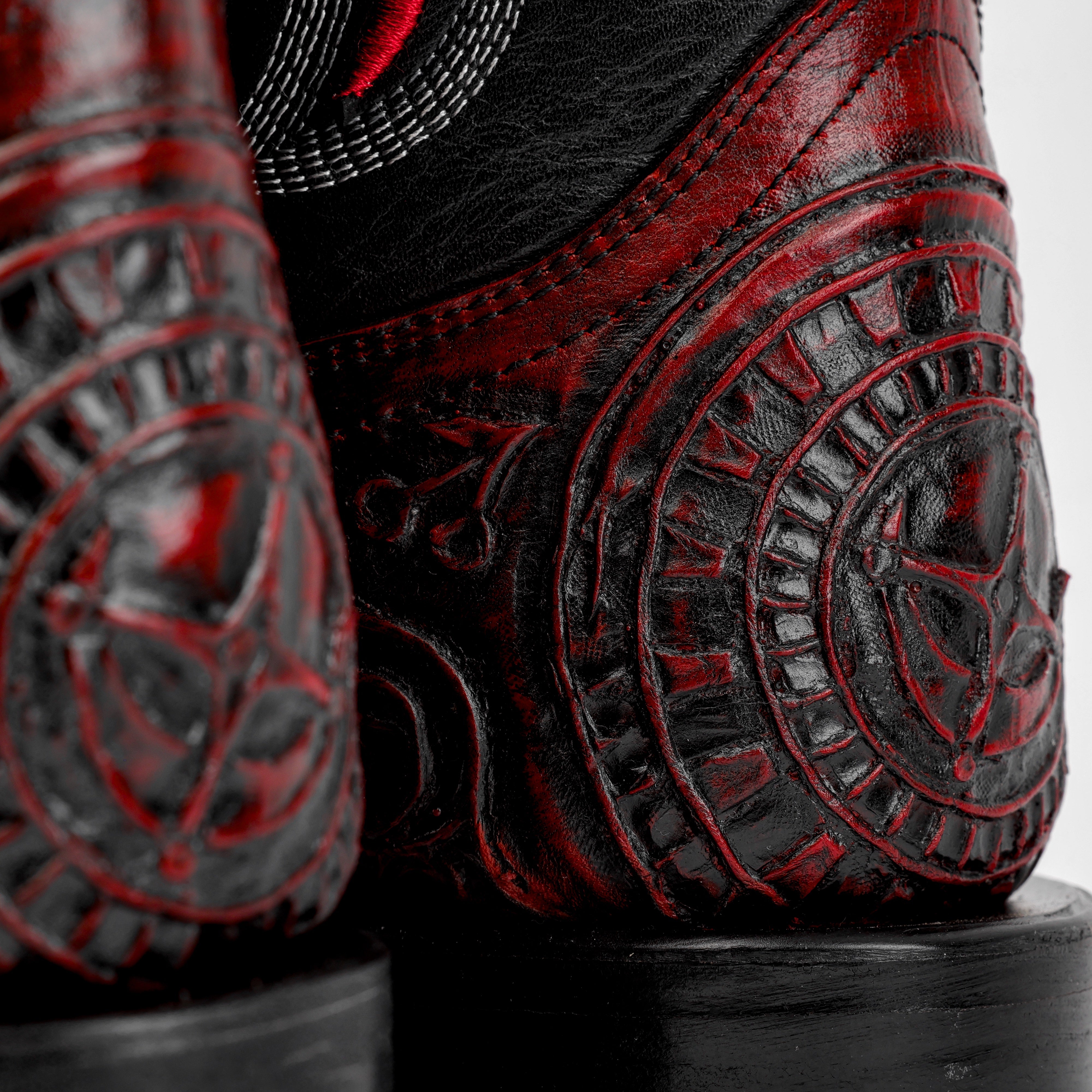 Ace Of Spades Red Wine - Square Toe – Texas Boot Ranch