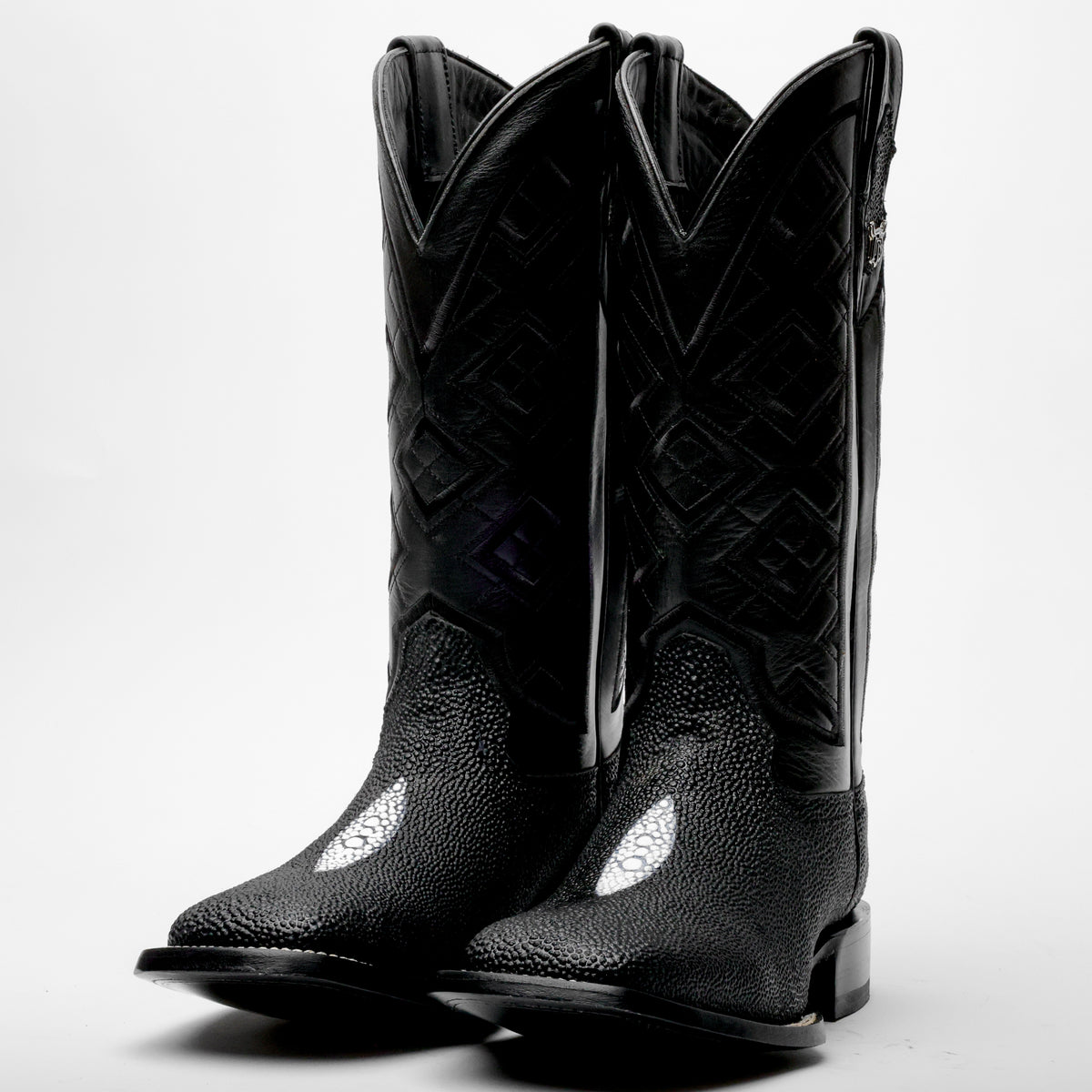 Black Stingray Leather Boots - Square Toe – Texas Boot Ranch