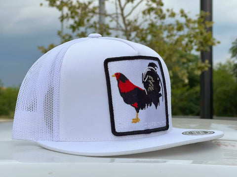 White Rooster Hat