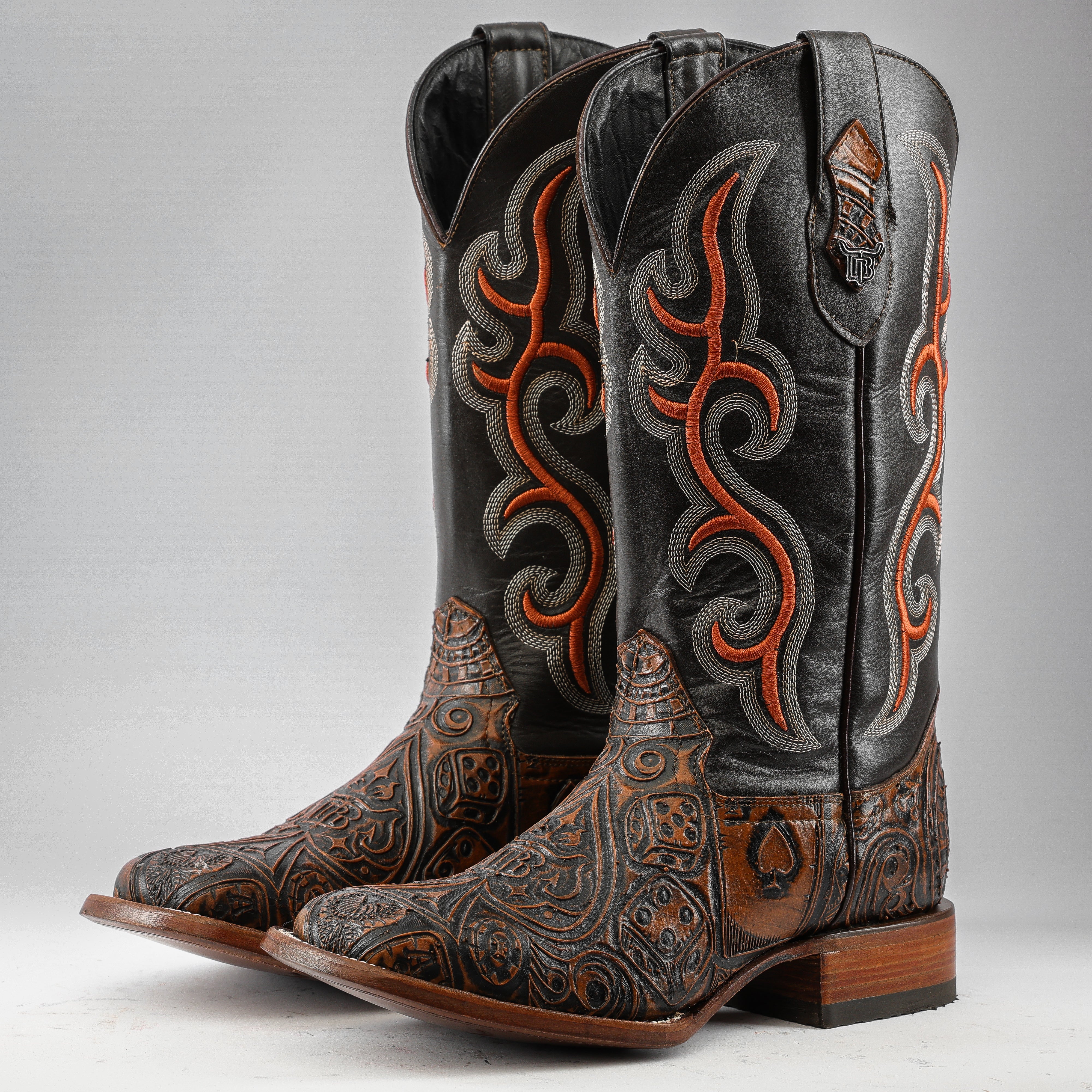 Ace Of Spades Brown - Square Toe – Texas Boot Ranch