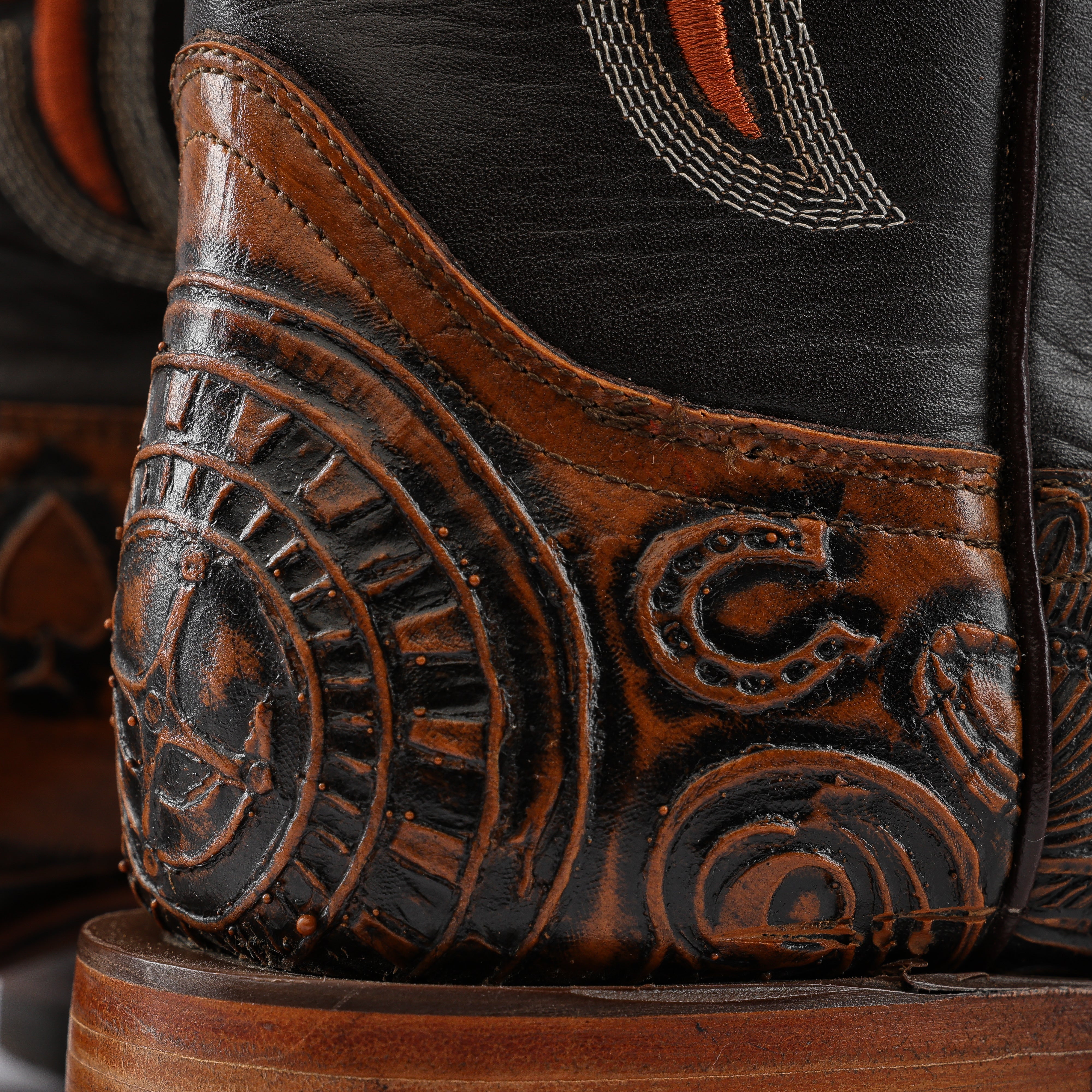 Ace Of Spades Brown - Square Toe – Texas Boot Ranch
