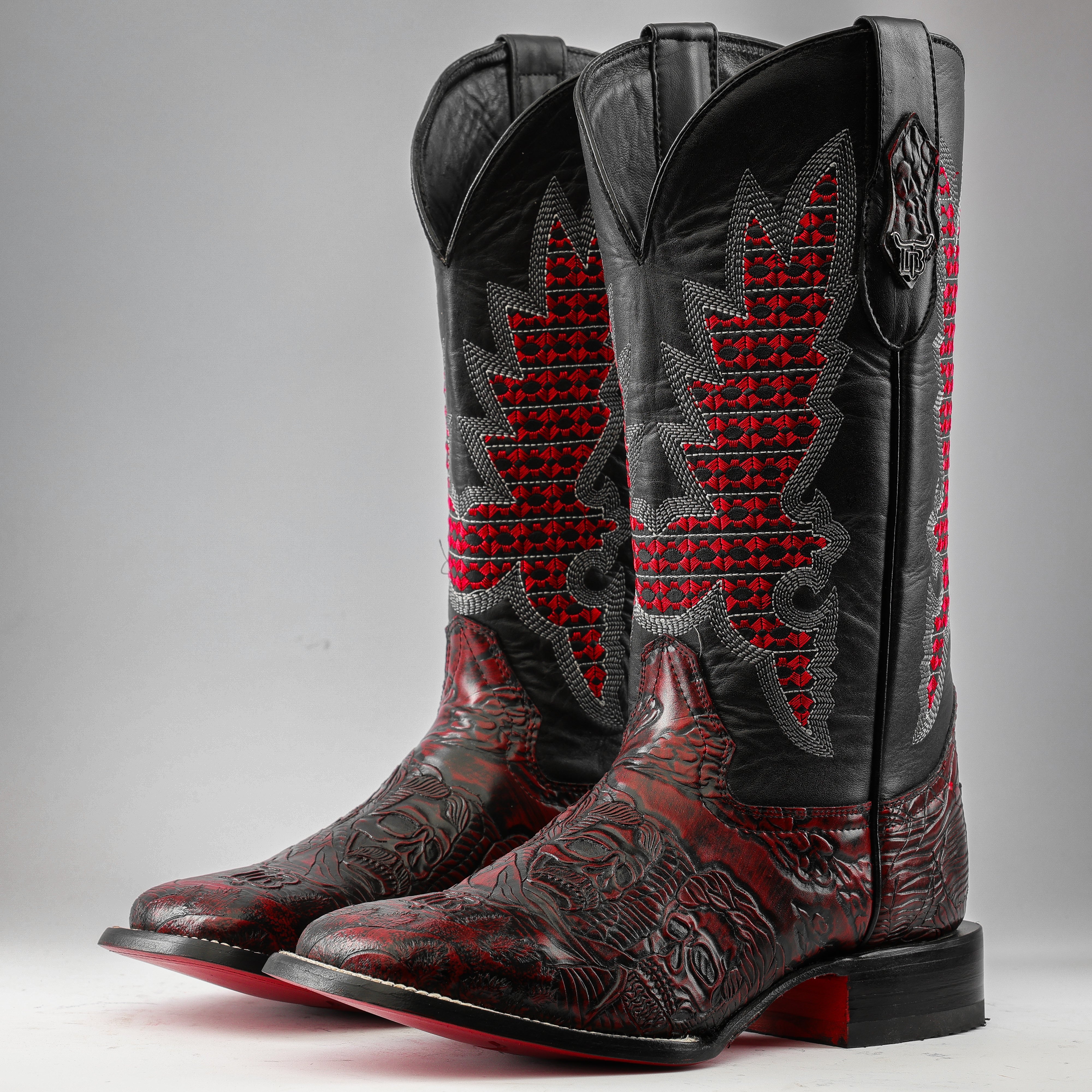 The Silent Four” Black Cherry - Square Toe – Texas Boot Ranch