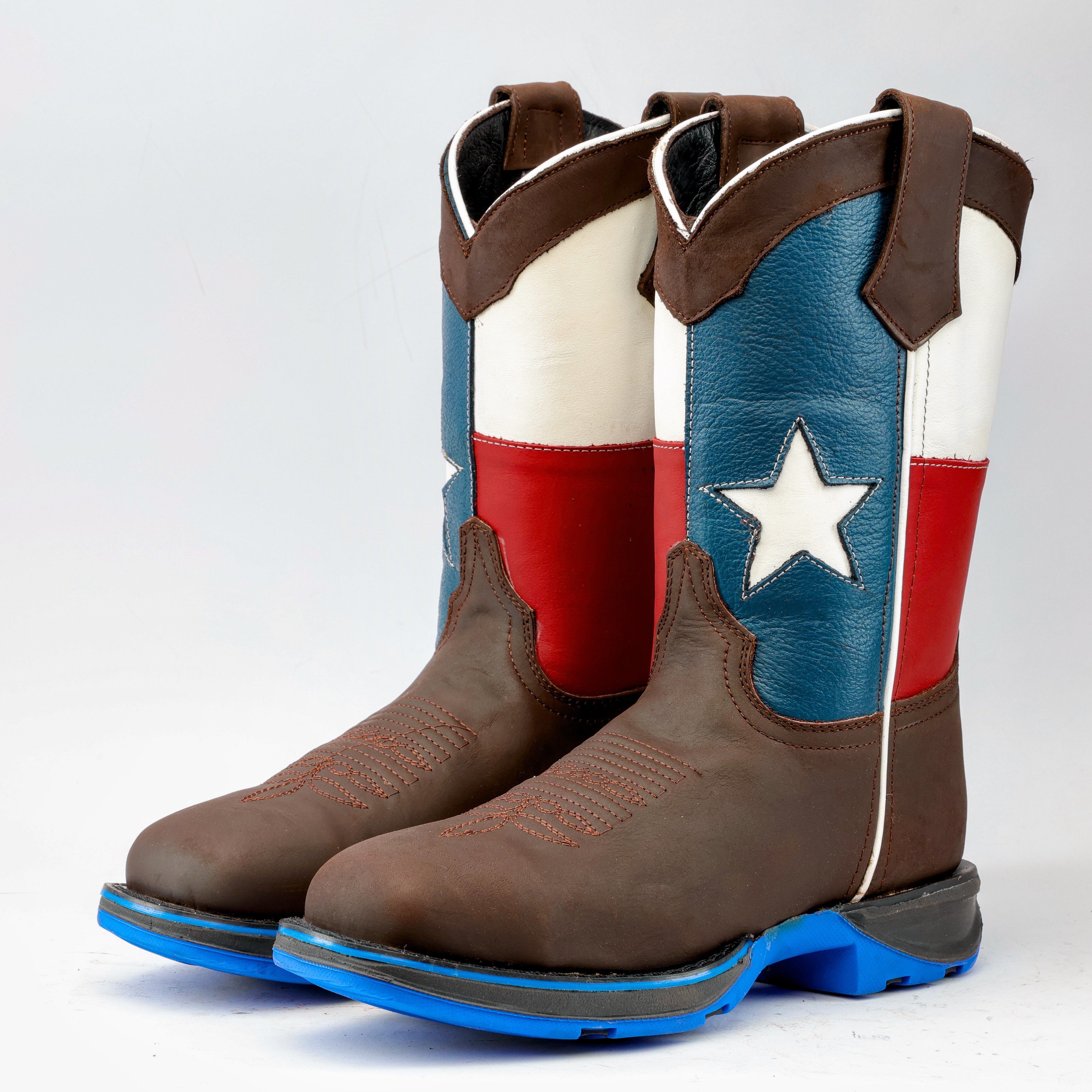 25cm　TEXAS　ウエスタンブーツ　2トーン　USA製　P3705 TEXAS VILLAGE テキサスヴィレッジ ウェスタンブーツ キングサイズ