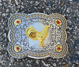 Silver Plated With Gold Rooster
