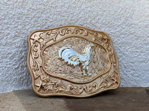 Rooster Gold Plated Buckle