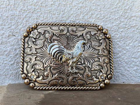 Rooster Gold Plated Buckle