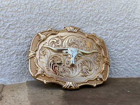 Longhorn Gold Plated Buckle
