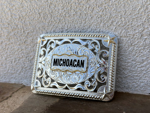 Michoacan Silver Plated Buckle