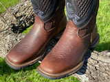 Cebu Men’s Comfort Work Leather Boots—Square Toe/ Non Steel Toe