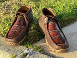 Men’s Western Brown American Belly Gator Shoes