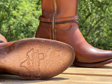 Womens Carolina Honey Leather Boots With knee High Shaft