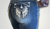 WINGED MADNESS BOOTCUT JEANS