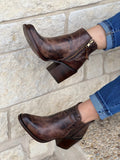 Women’s Rustic Brown Artesanal Ankle Boots