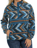 Cinch Women’s Blue Pullover Sweater